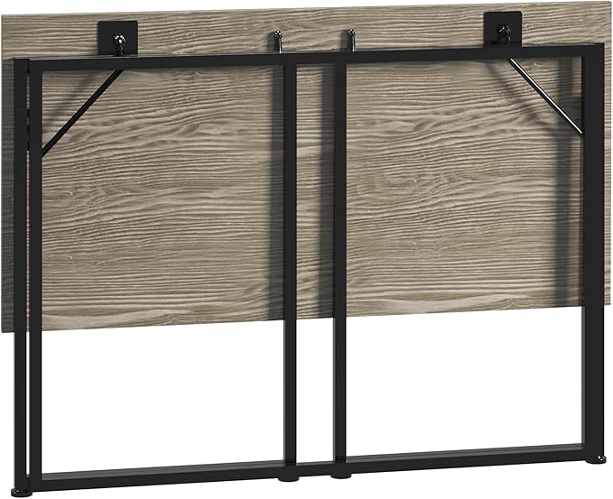 Techni Mobili Space Saving Folding Desk, Grey