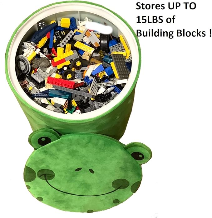 Storl Organizer Storage Stool for Toy and Cloth and Kids Stool (Elephant, 12Wx13H)