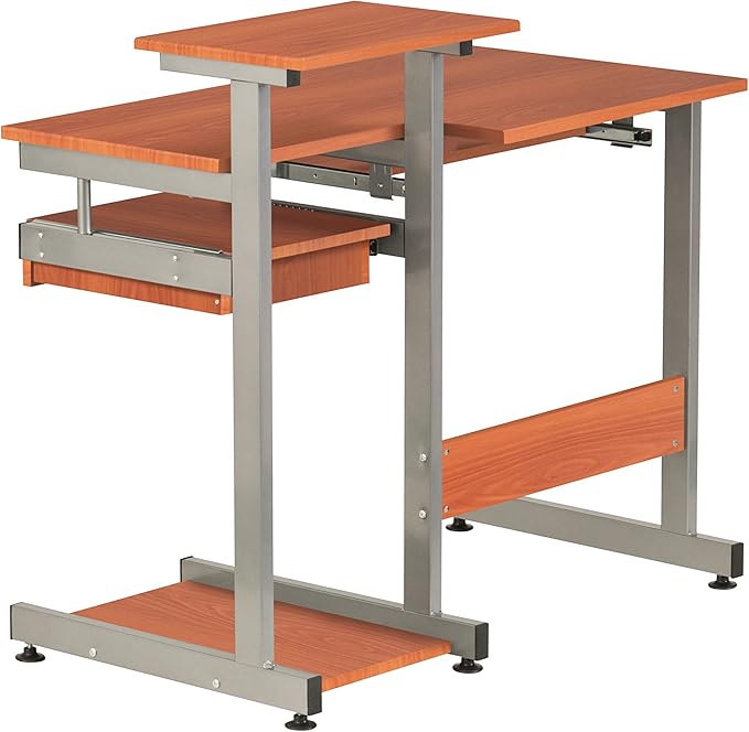 NicBex Laik-DW-00052-DX Desks, 37.75" W x 22" D x 35.25" H, Brown