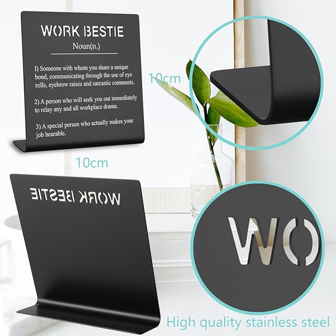 Office Gift For Work Bestie Gifts for Work Friends Women Best Coworkers Retirement Leaving Farewell Going Away New Job Gifts for Colleague Coworker Colleague to Friend Gifts (black) XLK07