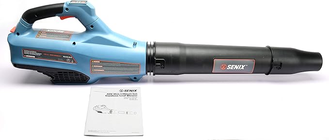 SENIX BLAX5-M-0 58 Volt 520 CFM Max, 129 MPH Max Cordless 3 Speed Blower with Turbo for Use B25X5 Lithium Ion Battery