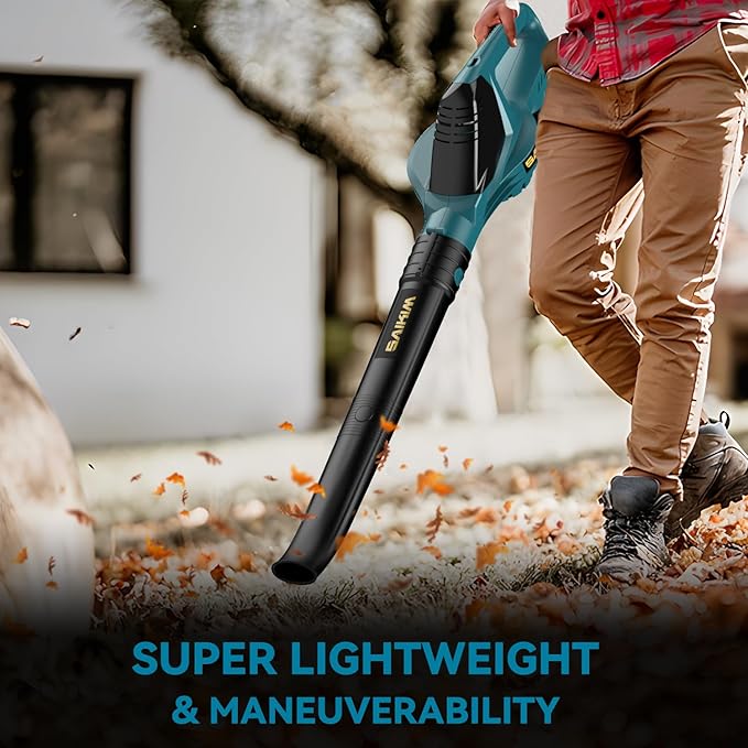 Cordless Leaf Blower for Makita 18V Battery,Handheld Electric Jobsite Air Blower,5 Variable Speed Up to 100MPH,120 CFM Powerful for Lawn Care,Snow Blow,Yard Clean(Battery Not Included)