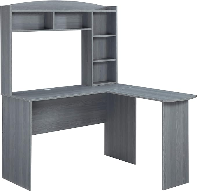 NicBex Laik-DW-00039-DX Desks, 47.25" W x 49.25" D x 62.5" H, Gray