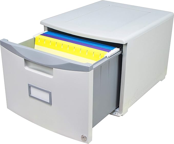 Storex 61261B02C File Cabinet, Case of 2, Gray