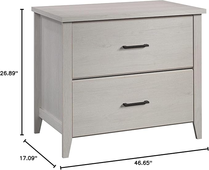 Sauder Summit Station 2-Drawer Lateral File Cabinet, L: 33.86" x W: 20.87" x H: 29.02", Glacier Oak