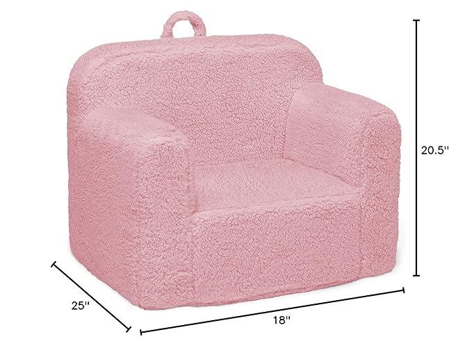 Delta Children Cozee Sherpa Chair, Pink