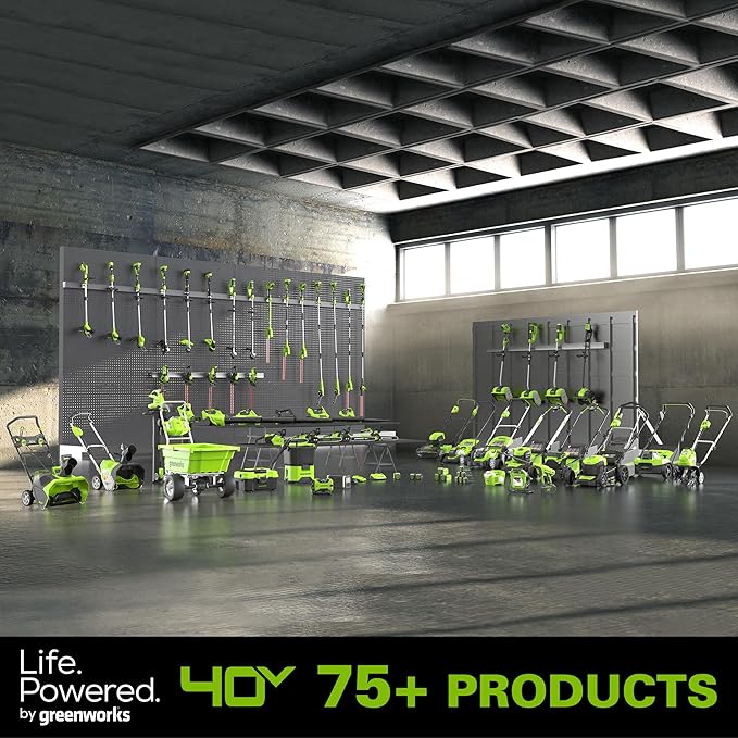 Greenworks 40V (175 MPH / 710 CFM) Dual Port Cordless Brushless Backpack Leaf Blower, (2) 8.0Ah Battery and Charger Included