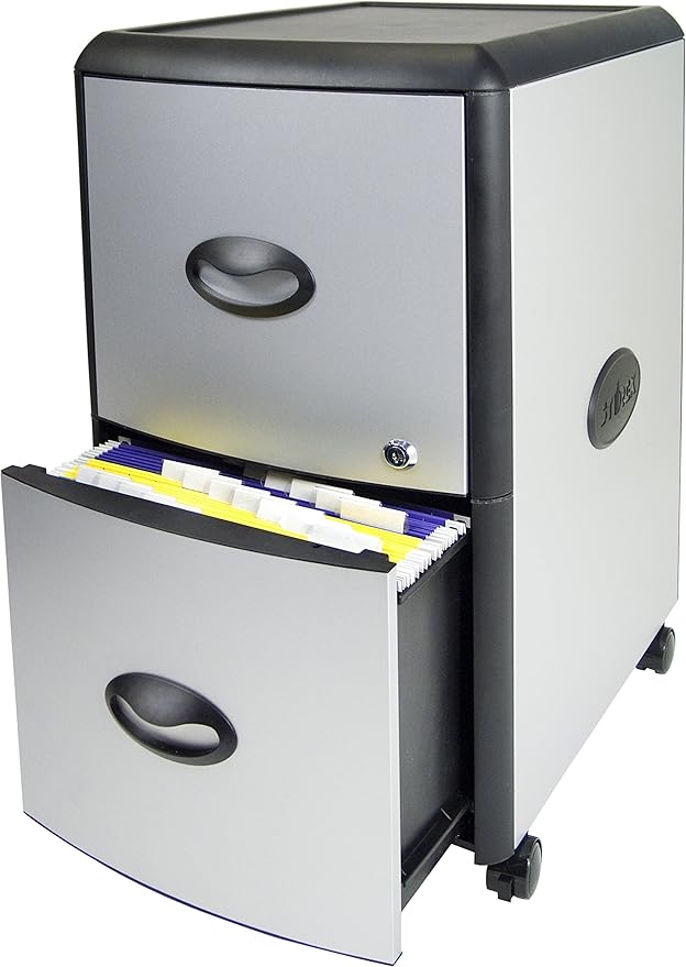 Storex 61351C01C File Cabinet, Black