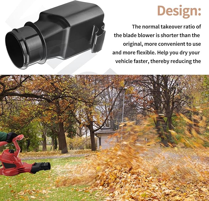 Blower Flat Nozzle Vacuum Tubes, Car Drying Nozzle Compatible with Toro Leaf Blower, Leaf Blower Flat Nozzle for 51619 51502 Leaf Collection Blower Bag