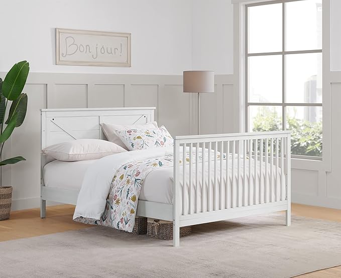 Oxford Baby Montauk Crib to Full-Size Bed Conversion Kit, Barn White