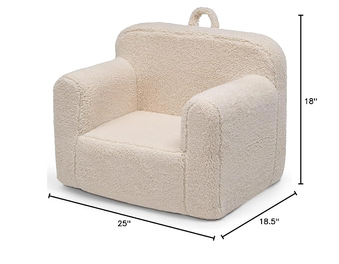Delta Children Cozee Sherpa Chair, Cream