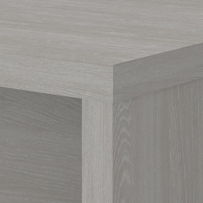 Bush Business Furniture Echo L Shaped Computer Desk, 72W, Gray Sand