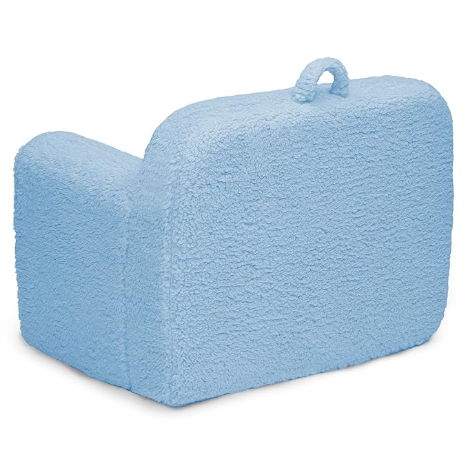 Delta Children Cozee Sherpa Chair, Powder Blue