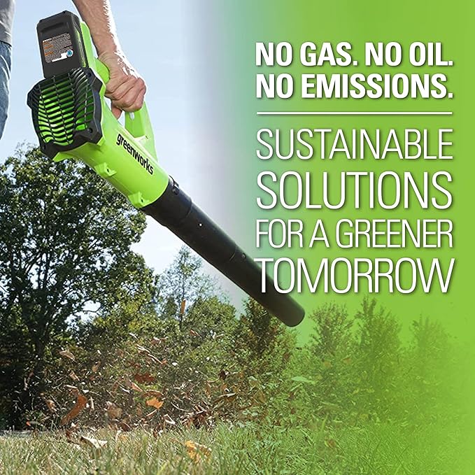 Greenworks 24V Axial Blower (100 MPH / 330 CFM), 2.0Ah Battery and Charger