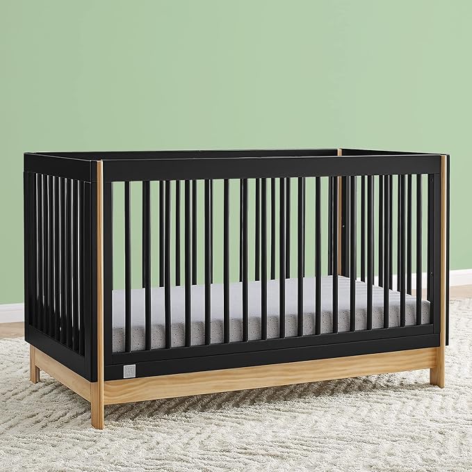 GAP babyGap Tate 4-in-1 Convertible Crib - Greenguard Gold Certified, Ebony/Natural