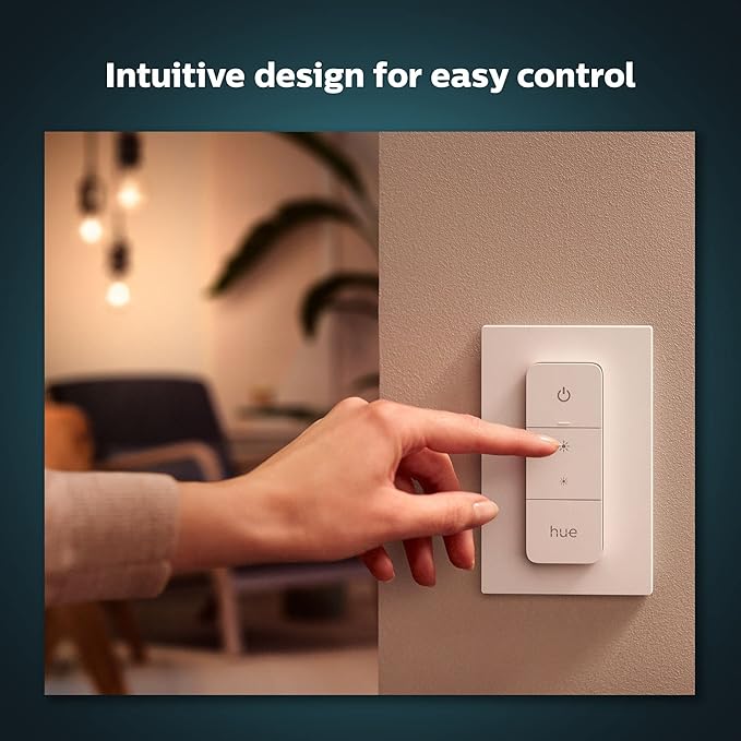Philips Hue Gradient Signe Table Lamp, Compatible with Alexa & Smart Dimmer Switch with Remote, White - 1 Pack