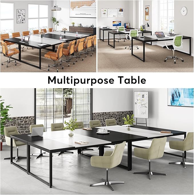 70.8 Inch Executive Desk, Large Computer Office Desk, Modern Simple Business Study Writing Table for Home Office