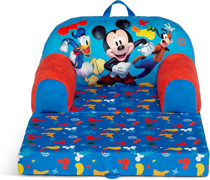 Delta Children Cozee Buddy Flip-Out Kids Chair, Mickey Mouse