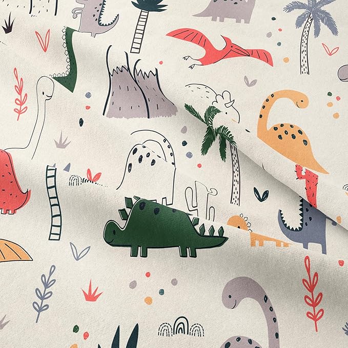 NINENINE Dinosaur Comforter Sets for Girls,Queen Size Bedding Sets for Girls Kids,Dinosaur Bedding Sets Cute Bed Sets with 1 Comforter 2 Pillowcases