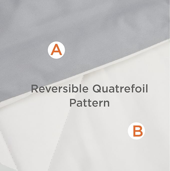Bedsure White Twin XL Comforter Sets - 5 Pieces Reversible White Twin XL Bedding Sets with Comforters, Sheets, Pillowcase & Sham, Twin XL Bed Sets for College