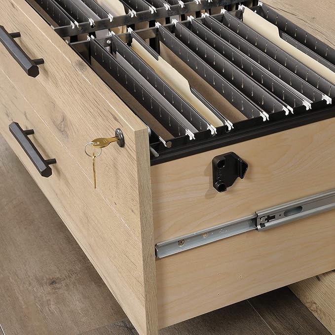 Sauder Aspen Post Lateral File, L: 31.26" x W: 19.45" x H: 29.72", Prime Oak Finish