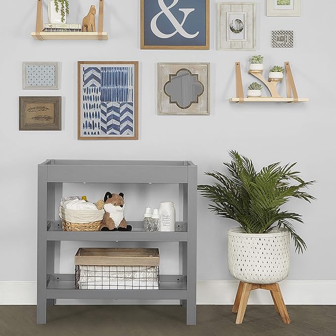 Nursery Essentials Bundle of Dream On Me Ridgefield 5-in-1 Convertible Crib, Dream On Me Ridgefield Changing-Table, with a Dream On Me Honeycomb Orthopedic Firm Fiber Standard Crib Mattress