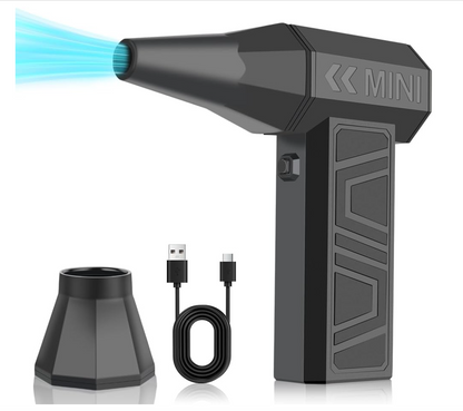 LEEPEE X3 Cordless Air Duster 130,000RPM High-Speed Mini Blower, 4-Gear Adjustable Power Turbo Jet Fan, Portable Dust Blower for Cleaning Electronics, Cars, Homes, and Outdoor Spaces