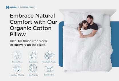 Side and Back Sleeper Pillow for Neck and Shoulder Pain Relief - Shredded Memory Foam Bed Pillow for Sleeping - 100% Adjustable Fill - Queen Size - Modal Washable Case. Extra Fill Included