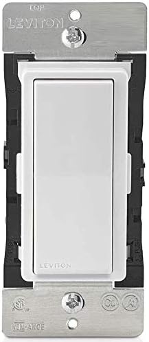 Leviton D215S-1BW Decora Smart Wi-Fi, No Hub Required (2nd Gen) 15A Light Switch