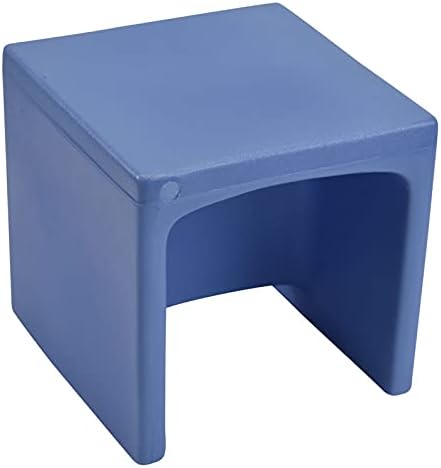 Children's Factory 3-in-1 Cube Chair for Kids, Flexible Seating Classroom Furniture, 1-Pack, Sky Blue