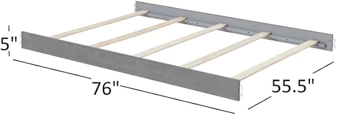 Everlee Crib to Full-Size Bed Conversion Kit, Graystone
