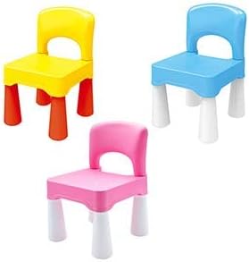 burgkidz Plastic Kids Chair, Durable and Lightweight, 9.3" Height Seat, Indoor or Outdoor Use for Toddlers Boys Girls Aged 3+ (Pink)