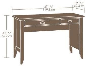 Sauder Shoal Creek Computer Desk, Jamocha Wood finish