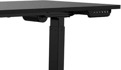 Monoprice Home Office Single Motor (47.2in x 23.6in) Sit-Stand Desk Table-Workstream Collection, Black