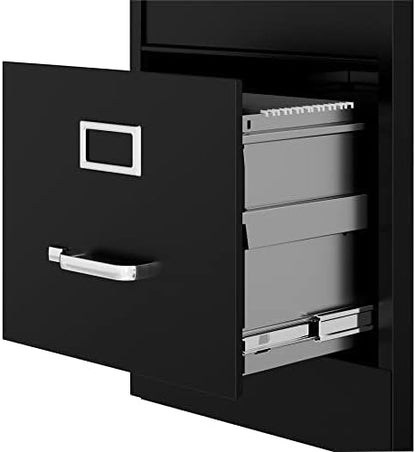 Lorell Fortress Commercial File Cabinet, Black
