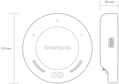 ismartgate Mini Smart Garage Opener - Universal WiFi Remote Controller Compatible with Alexa, Google Home, IFTTT, iPhone, Android,Door Left Open Alert, Door Security Systems. No Hub Needed.