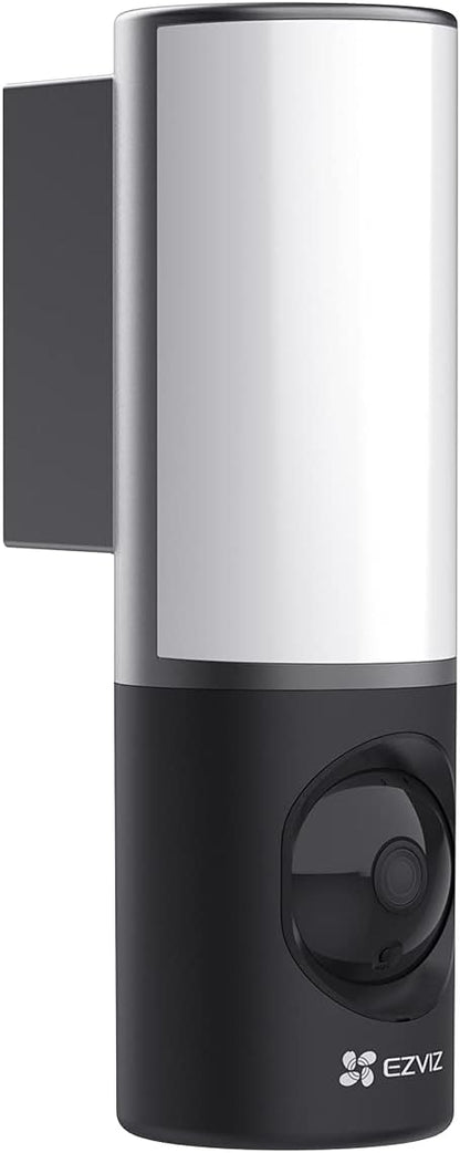 EZVIZ 2K+ Smart Outdoor Security Camera with Floodlight, Built-in 32G Storage, Colour Night Vision, Siren & Light Alarm, AI Human Detection, Two-Way Talk, Waterproof, Hardwired Installation (LC3)