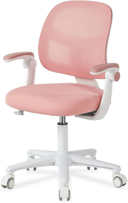 Kids Desk Chair, Height Adjustable Kids Chair, Ergonomically Designed Kids Computer Chair. Made Suitable for 4~12 Years Old Child, Pink