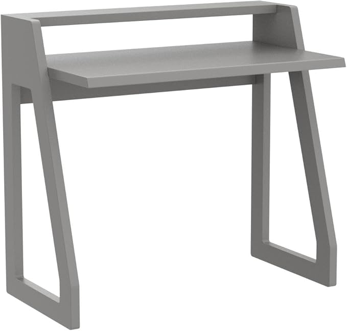 Computer Desk for Bedroom, Office & Small Spaces - Writing Desk Ideal for Students, Kids, Adults - Modern Design Compact Desk with Display Shelf