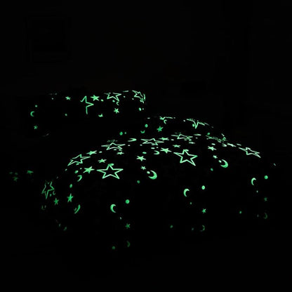 Feelyou Galaxy Glow in The Dark Comforter Set for Girls Kids Full Purple Universe Starry Night Bedding Set Super Soft Outer Space Stars Moon Comforter Girl Bedroom Glow Decor Bedding Quilted Duvet