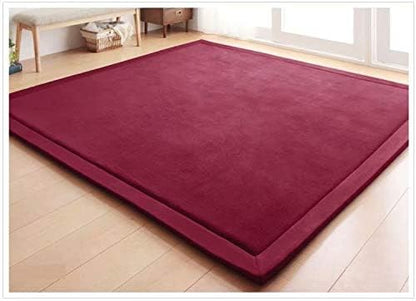 Baby Play Mat, Handmade Weaving Plush Foam Play Crawling Rugs for Baby, Toddler, Children, Yoga Mat, Exercise Mat Cushy-Soft & Thick Hypoallergenic, Non-Toxic, Reversible