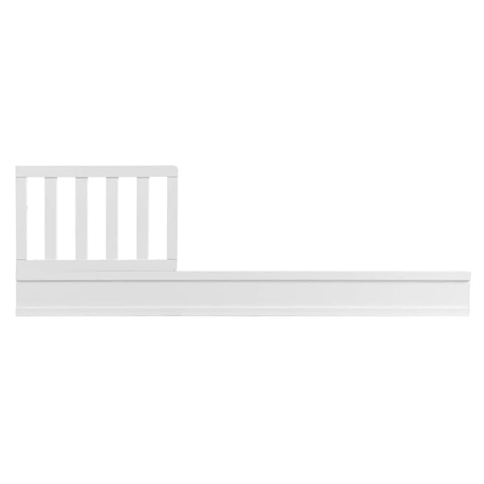 Oxford Baby Holland Modern 3-in-1 Island Crib to Toddler Bed Guard Rail Conversion Kit, Snow White, GreenGuard Gold Certified