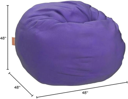 CordaRoy's Chenille Bean Bag - Convertible Bean Bag Chair & Bed - Machine-Washable Chenille Fabric Cover - for Basement, Living Room, Game Room, Dorm & More - Queen Size - Very Peri Purple