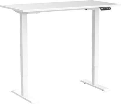 Sunon Sit Laptop Computer Writing Workstations with 3 Pre-Set and USB Port 48" for Home Office Smart Advanced Standing Desk, White