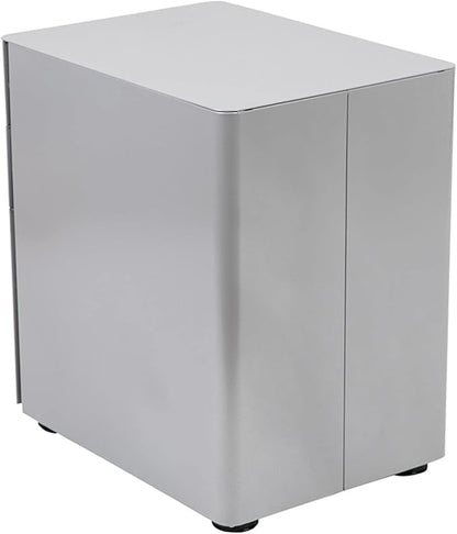 Flash Furniture Warner Modern 3-Drawer Mobile Locking Filing Cabinet with Anti-Tilt Mechanism and Hanging Drawer for Legal & Letter Files, Gray, Set of 1
