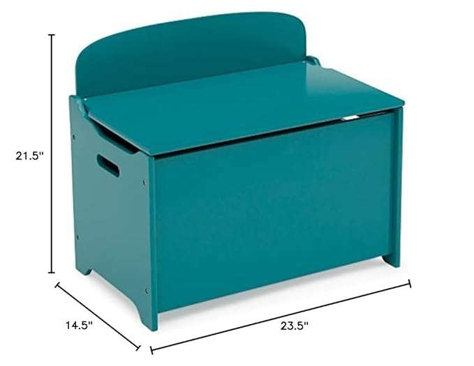 Delta Children MySize Deluxe Toy Box, Teal