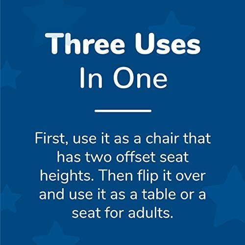 Children's Factory 3-in-1 Cube Chair for Kids, Flexible Seating Classroom Furniture, 1-Pack, Blue