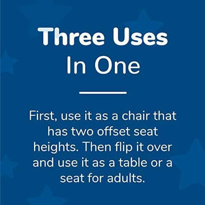 Children's Factory 3-in-1 Cube Chair for Kids, Flexible Seating Classroom Furniture, 1-Pack, Blue