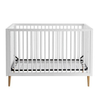 Contours Roscoe White Baby Crib, Standard Baby Crib, White Baby Crib, Converts from Baby Crib to Daybed, Fits Standard Full-Size Crib Mattress, Easy to Assemble - White