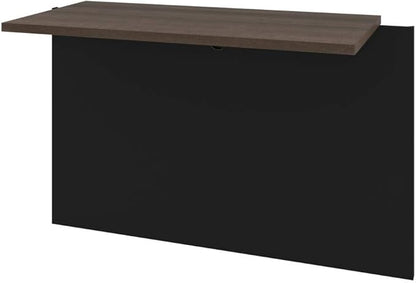 Bestar Connexion Desk Bridge, 40W, Antigua & Black